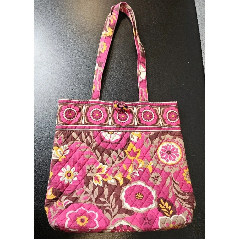 Vera Bradley Tote Bag Carryall Floral Quilted Double Strap‎